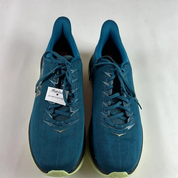 NWT HOKA ONE ONE Mach 4 Men's Running, US 14 Mesh Blue Coral Black - Picture 4 of 7